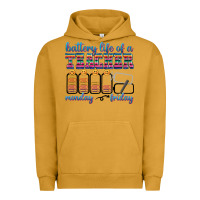 Pigment Peanut Butter battery life of a teacher Urban Hoodie - texasbilliewilder