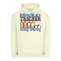 Pigment Pistachio battery life of a teacher Urban Hoodie - texasbilliewilder