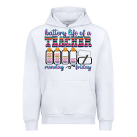 White battery life of a teacher Urban Hoodie - texasbilliewilder