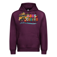 Mauve Wine be nice to the bus driver its a long walk home Urban Hoodie - texasbilliewilder