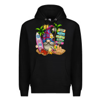 Black beach gnome Premium Hoodie - texasbilliewilder