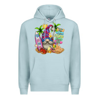 Blue Mist beach gnome Premium Hoodie - texasbilliewilder