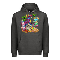 Charcoal Heather beach gnome Premium Hoodie - texasbilliewilder