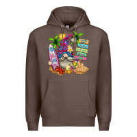 Coffee beach gnome Premium Hoodie - texasbilliewilder