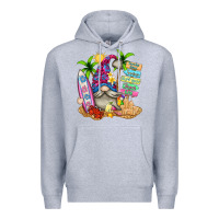 Heather Grey beach gnome Premium Hoodie - texasbilliewilder