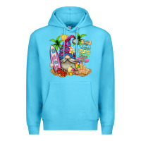 Ocean Blue beach gnome Premium Hoodie - texasbilliewilder