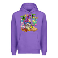 Purple beach gnome Premium Hoodie - texasbilliewilder