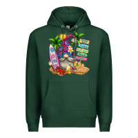 Sports Green beach gnome Premium Hoodie - texasbilliewilder