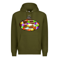 Army Green Christmas football Premium Hoodie - RanaPortraitStore