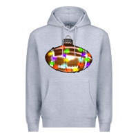 Heather Grey Christmas football Premium Hoodie - RanaPortraitStore