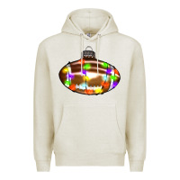 Oatmeal Heather Christmas football Premium Hoodie - RanaPortraitStore
