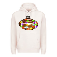 Pale Pink Christmas football Premium Hoodie - RanaPortraitStore