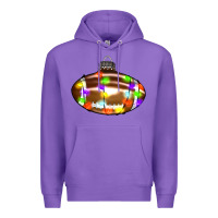 Purple Christmas football Premium Hoodie - RanaPortraitStore