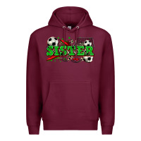 Burgundy sister soccer Premium Hoodie - Zillion Design Studio