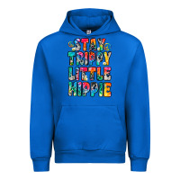 Cobalt stay trippy little hippie Urban Hoodie - Zillion Design Studio