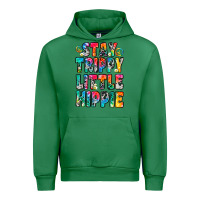 Emerald stay trippy little hippie Urban Hoodie - Zillion Design Studio
