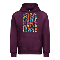 Mauve Wine stay trippy little hippie Urban Hoodie - Zillion Design Studio