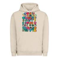 Pigment French Oak stay trippy little hippie Urban Hoodie - Zillion Design Studio