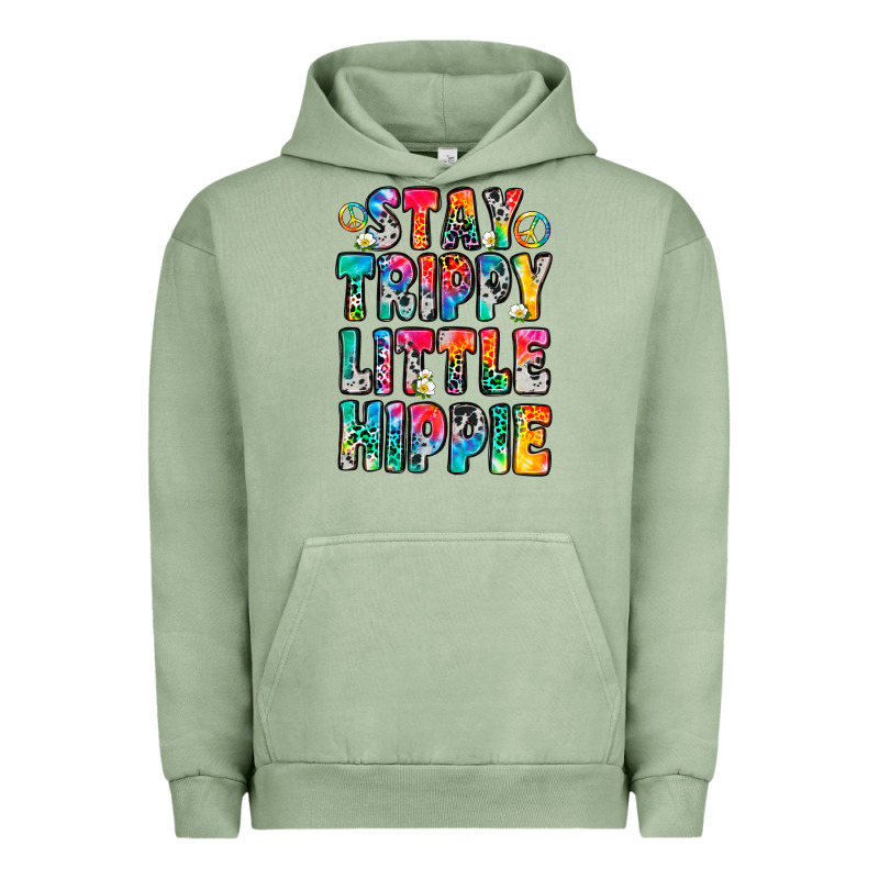 Stay Trippy Little Hippie Urban Hoodie by Zillion Design Studio | Teevron