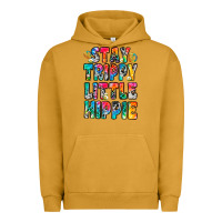 Pigment Peanut Butter stay trippy little hippie Urban Hoodie - Zillion Design Studio