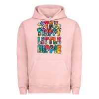 Pigment Salmon stay trippy little hippie Urban Hoodie - Zillion Design Studio