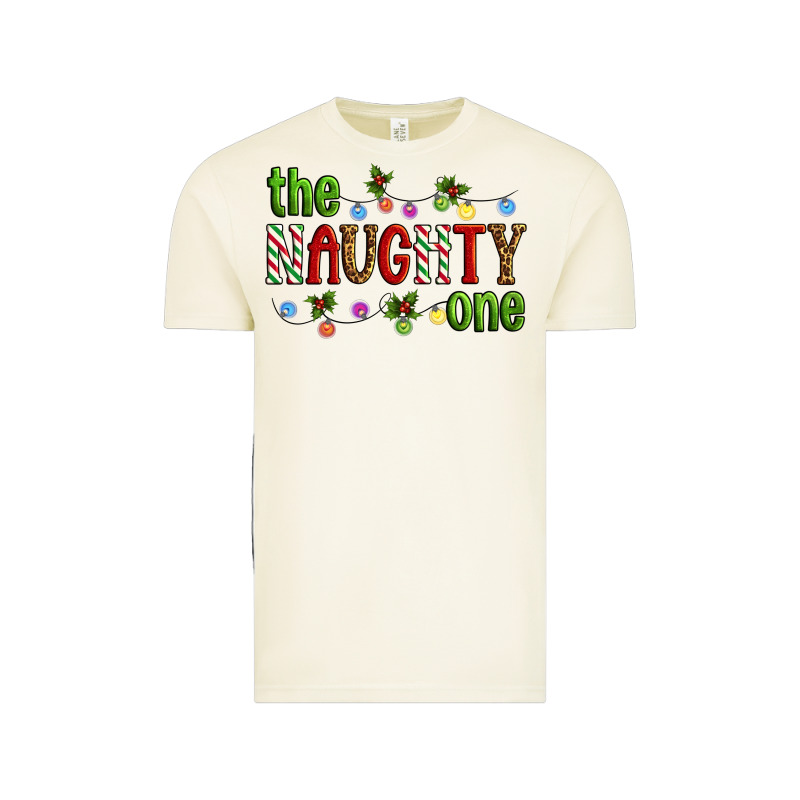 The Naughty One Christmas Vintage Tee by Artiststas | Teevron