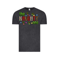 Vintage Black The Naughty One Christmas Vintage Tee - Artiststas