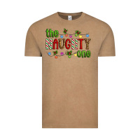 Vintage Coffee The Naughty One Christmas Vintage Tee - Artiststas