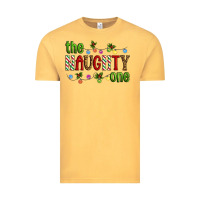 Vintage Mustard The Naughty One Christmas Vintage Tee - Artiststas