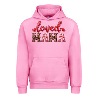 Fuchsia Pink loved mama Urban Hoodie - RanaPortraitStore