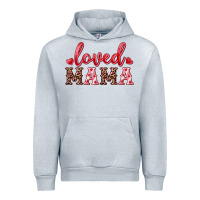 Heather Grey loved mama Urban Hoodie - RanaPortraitStore