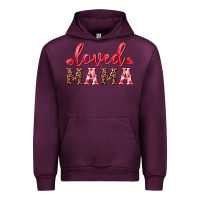 Mauve Wine loved mama Urban Hoodie - RanaPortraitStore
