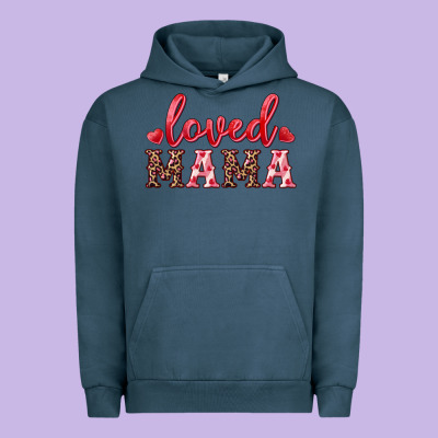 Loved Mama Urban Hoodie Designed By Ranaportraitstore
