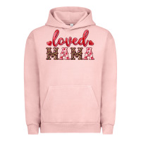 Pigment Salmon loved mama Urban Hoodie - RanaPortraitStore