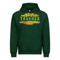 Forest Green being a teacher makes my life complete Urban Hoodie - texasbilliewilder