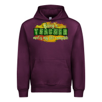 Mauve Wine being a teacher makes my life complete Urban Hoodie - texasbilliewilder