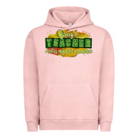 Pigment Salmon being a teacher makes my life complete Urban Hoodie - texasbilliewilder