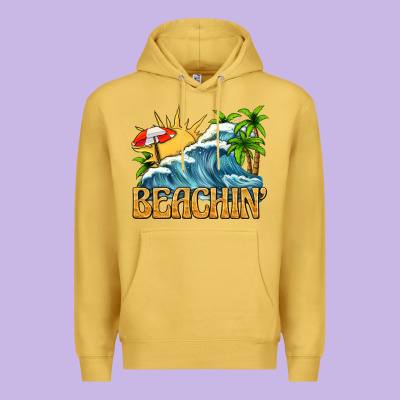 Beachin Premium Hoodie Designed By Texasbilliewilder