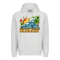 Dove Grey beachin Premium Hoodie - texasbilliewilder
