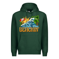 Sports Green beachin Premium Hoodie - texasbilliewilder