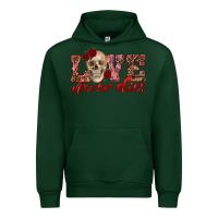 Forest Green love never dies skull Urban Hoodie - RanaPortraitStore
