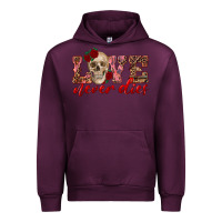 Mauve Wine love never dies skull Urban Hoodie - RanaPortraitStore