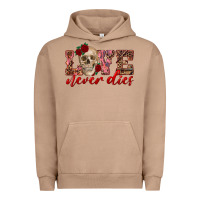 Pigment Burro love never dies skull Urban Hoodie - RanaPortraitStore