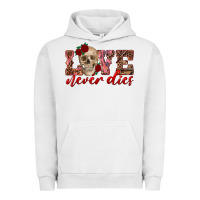 Pigment Lunar Rock love never dies skull Urban Hoodie - RanaPortraitStore