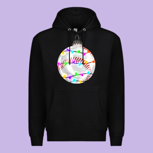Christmas Baseball Premium Hoodie Designed By Ranaportraitstore