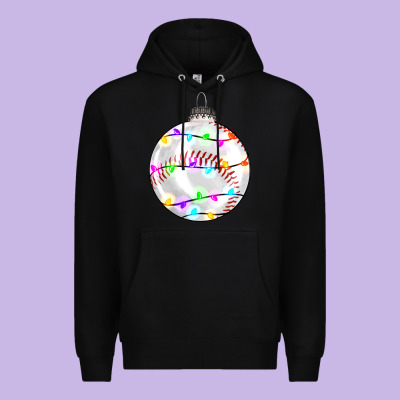 Christmas Baseball Premium Hoodie Designed By Ranaportraitstore