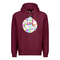 Burgundy Christmas baseball Premium Hoodie - RanaPortraitStore