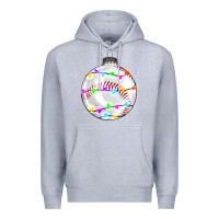 Heather Grey Christmas baseball Premium Hoodie - RanaPortraitStore