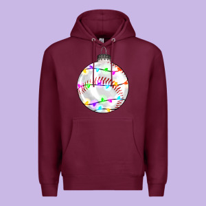 Christmas Baseball Premium Hoodie Designed By Ranaportraitstore