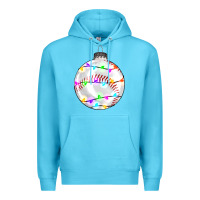 Ocean Blue Christmas baseball Premium Hoodie - RanaPortraitStore